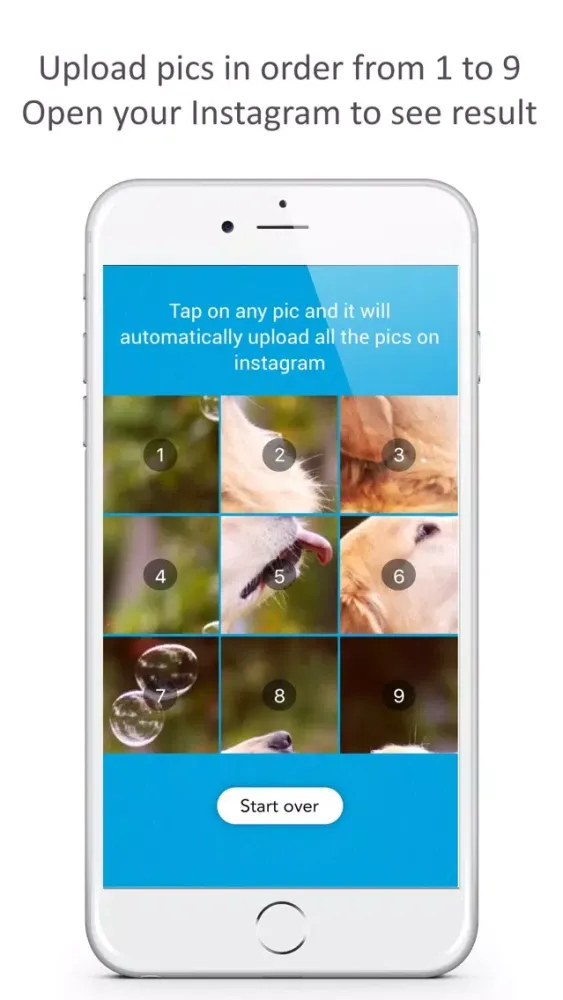 Capturas de tela do IG Tile Maker: Grid Filtered Banner for Instagram