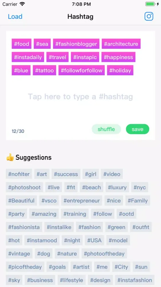 Magic Tags for Instagram Likes سکرین شاٹس