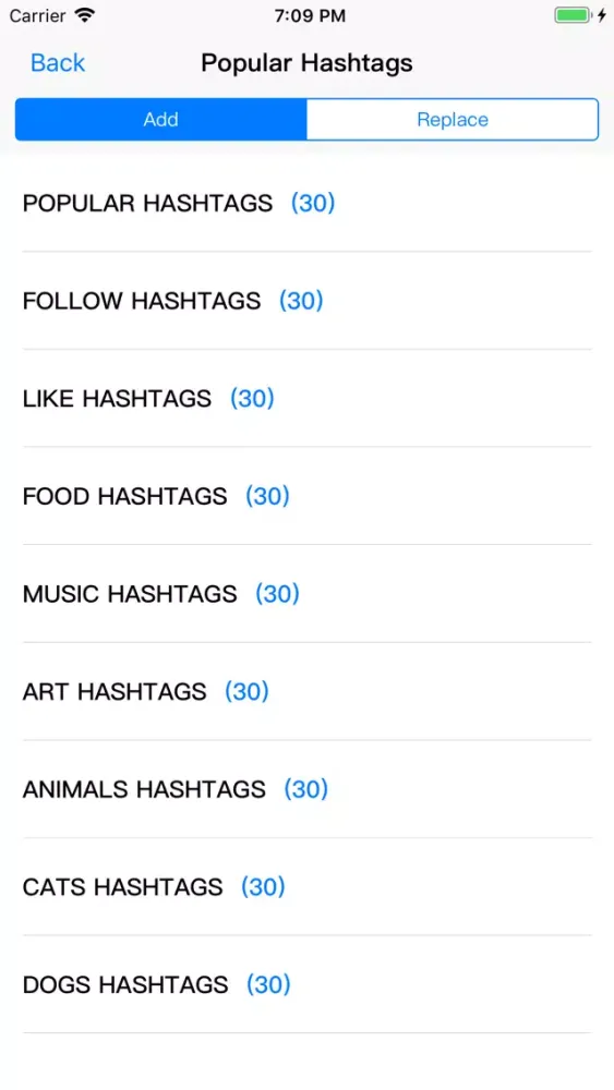 Magic Tags for Instagram Likes سکرین شاٹس