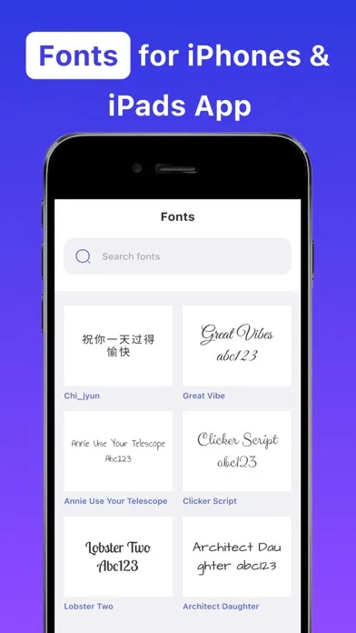 Fonts - Find, install any font स्क्रीनशॉट