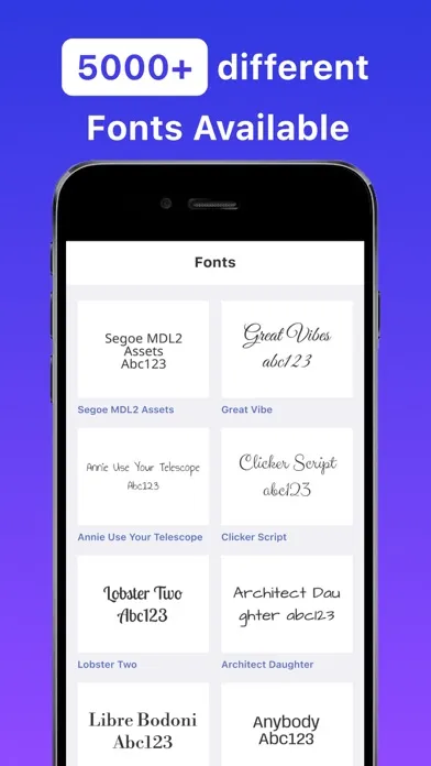 Fonts - Find, install any font स्क्रीनशॉट