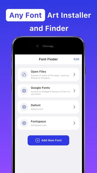 Fonts - Find, install any font स्क्रीनशॉट