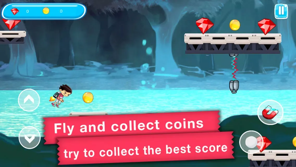 Zrzuty ekranu Super Adventure Jetpack World