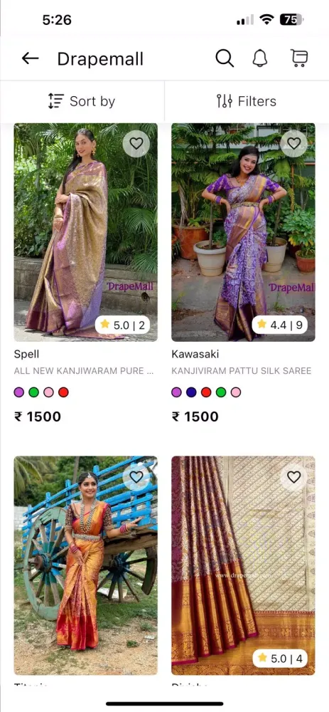 Drapemall سکرین شاٹس