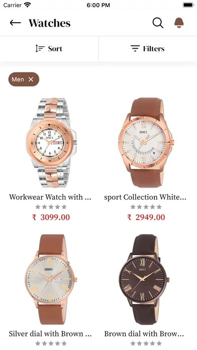 Capturas de pantalla de Onex watches