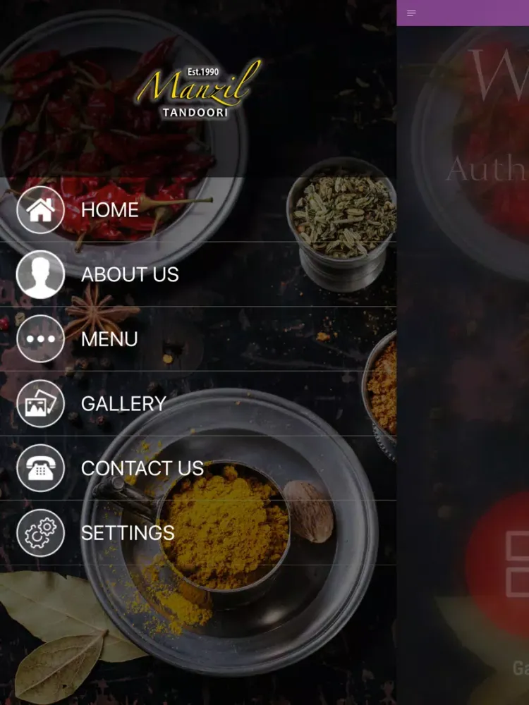 Capturas de pantalla de Manzil Tandoori iPad 