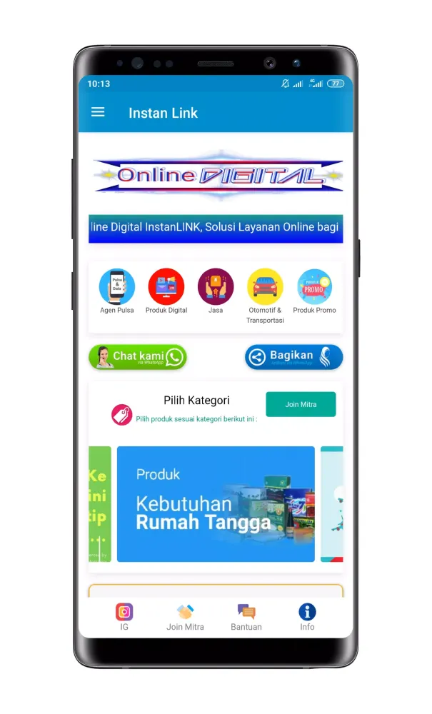 Zrzuty ekranu Instan App Link