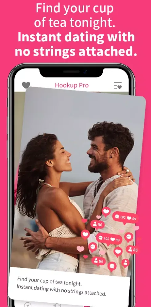 Hookin Dating app Screenshots