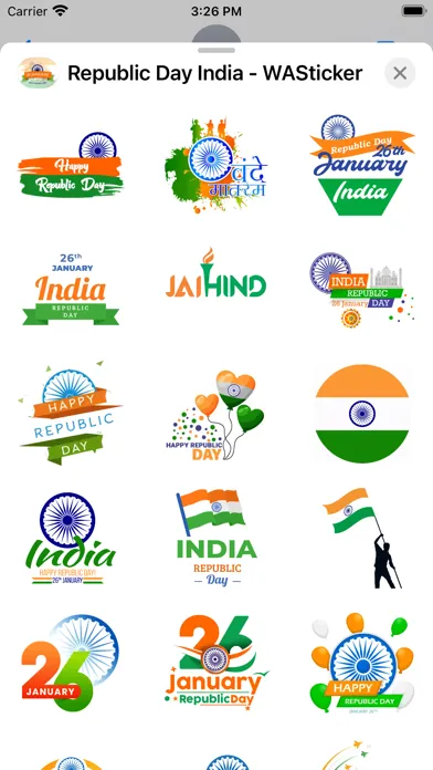Republic Day India - WASticker Screenshots