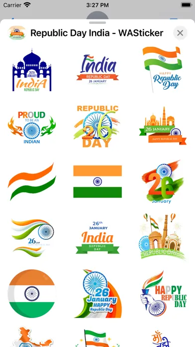 Republic Day India - WASticker Screenshots