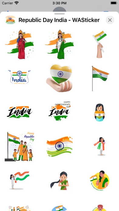 Republic Day India - WASticker Screenshots
