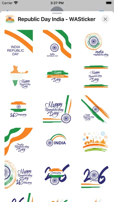 Republic Day India - WASticker Screenshots