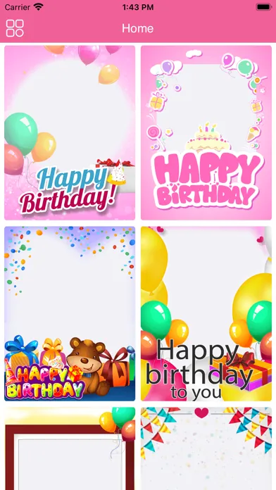 Capturas de tela do Birthday Photo Frames - WA