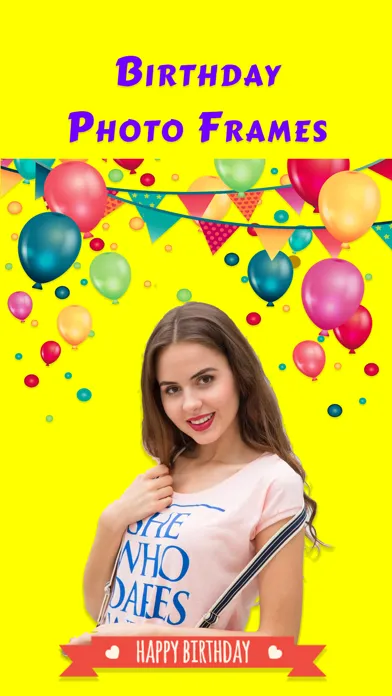 Capturas de tela do Birthday Photo Frames - WA