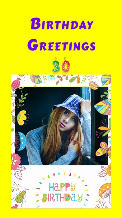 Capturas de tela do Birthday Photo Frames - WA