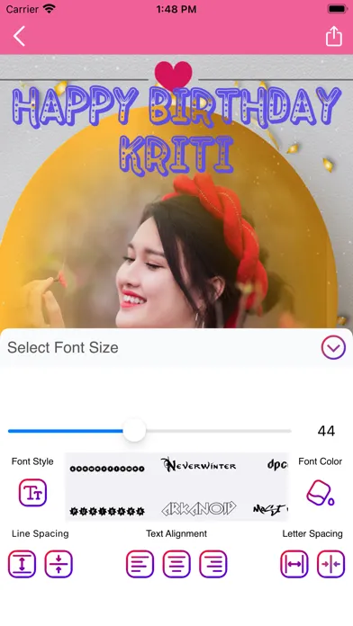 Capturas de tela do Birthday Photo Frames - WA