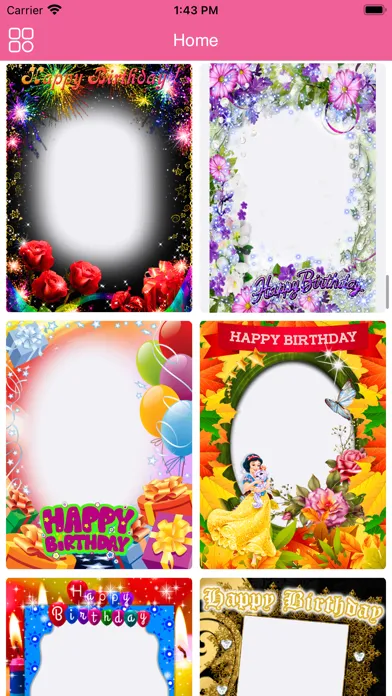 Capturas de tela do Birthday Photo Frames - WA