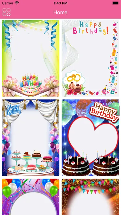 Capturas de tela do Birthday Photo Frames - WA