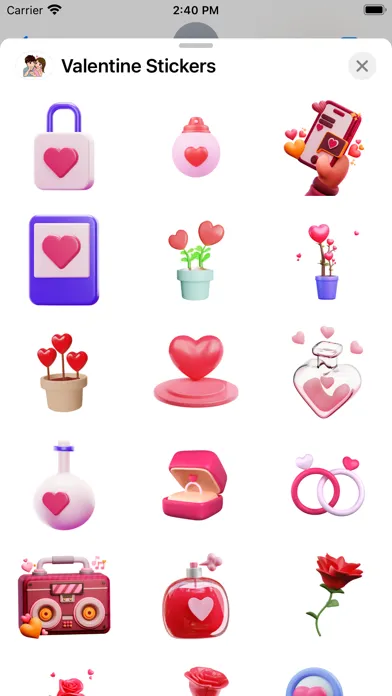 Скриншоты Valentine Stickers - WASticker