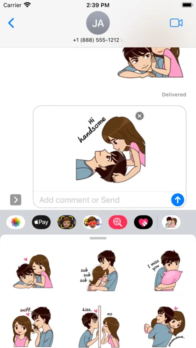 Скриншоты Valentine Stickers - WASticker