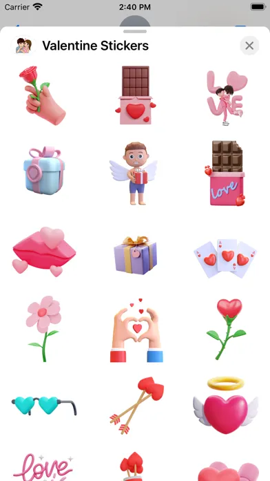 Скриншоты Valentine Stickers - WASticker