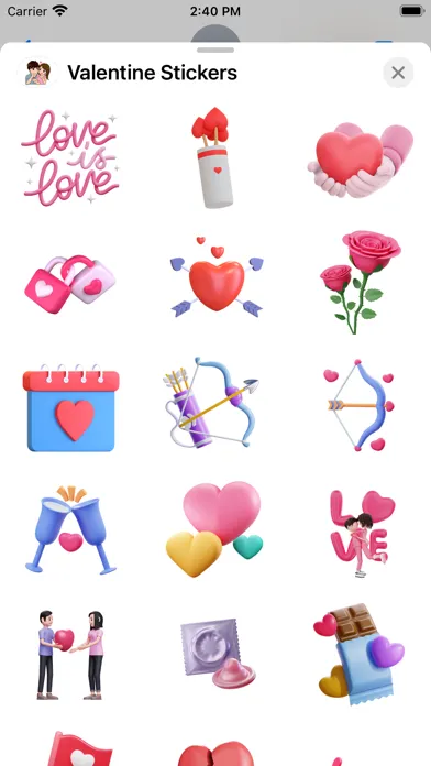 Скриншоты Valentine Stickers - WASticker