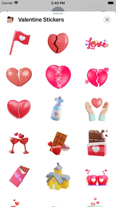 Скриншоты Valentine Stickers - WASticker