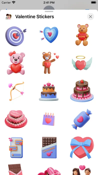 Скриншоты Valentine Stickers - WASticker