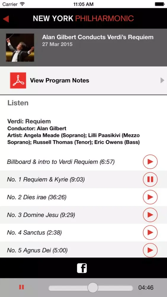 New York Philharmonic Ekran Görüntüleri