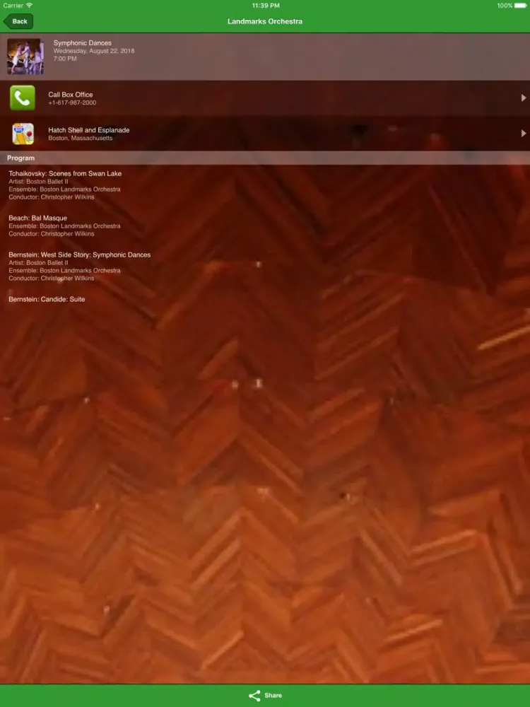 Capturas de pantalla de Boston Landmarks Orchestra iPad 