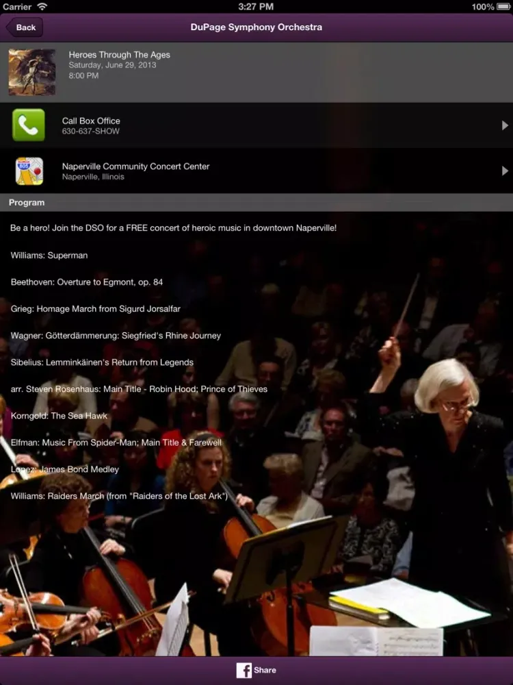 تصاویر DuPage Symphony Orchestra iPad 