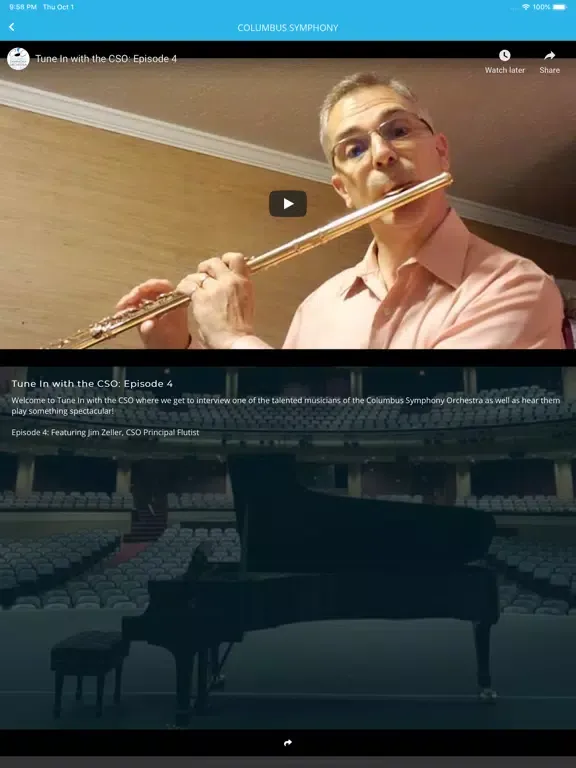 Columbus Symphony (GA) iPad  स्क्रीनशॉट