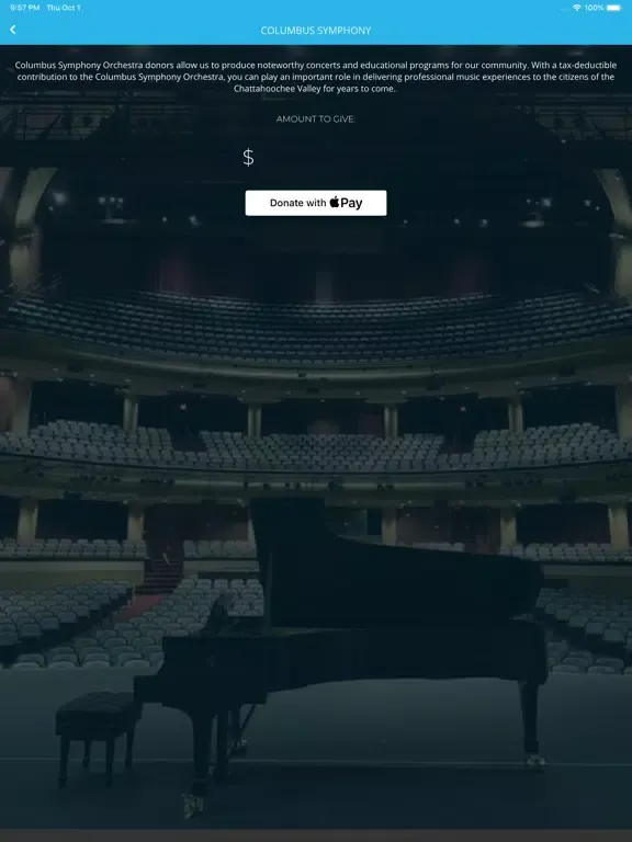 Columbus Symphony (GA) iPad  स्क्रीनशॉट