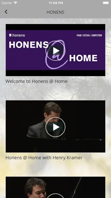 Captures d'écran de Honens Intl Piano Competition