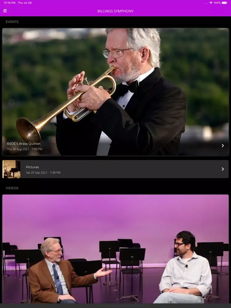صور Billings Symphony Orchestra iPad 