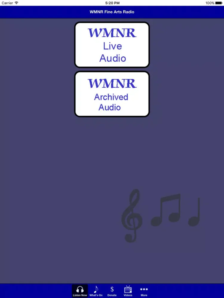 تصاویر WMNR Fine Arts Radio iPad 