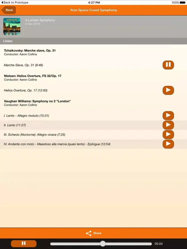 Screenshot di Space Coast Symphony iPad 