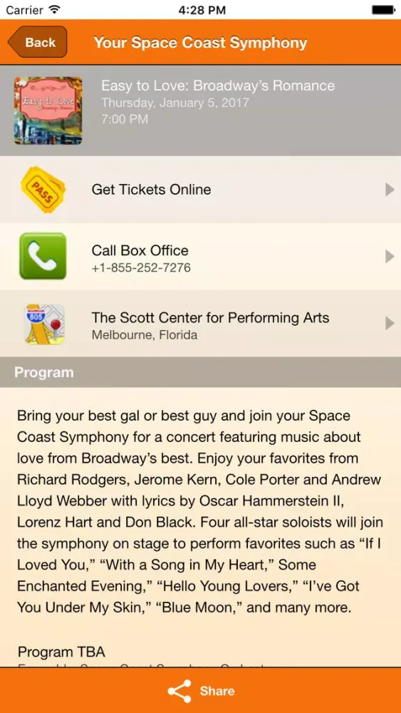 Screenshot di Space Coast Symphony