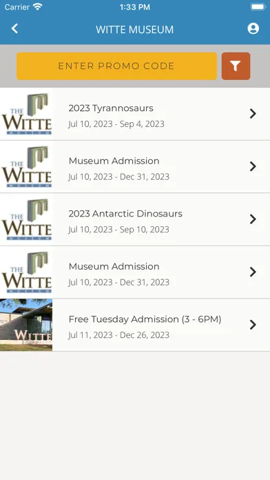 Capturas de pantalla de Witte Museum