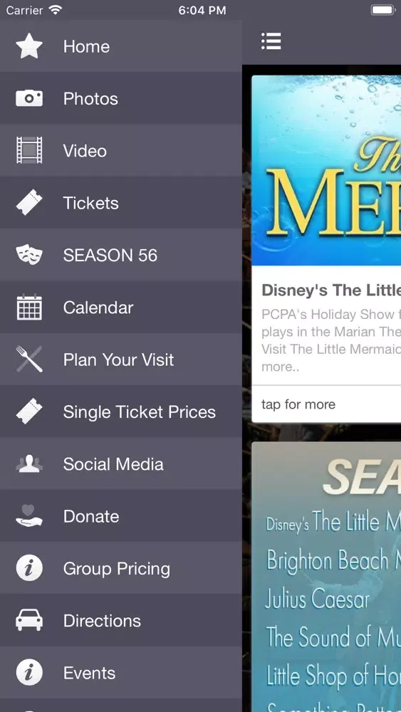 Pacific Conservatory Theatre Screenshots