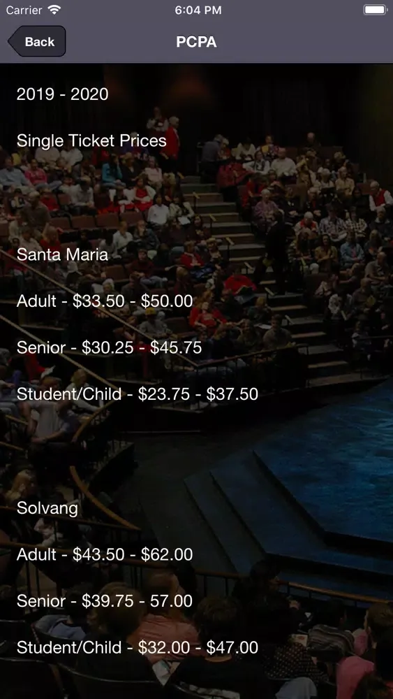 Pacific Conservatory Theatre Screenshots
