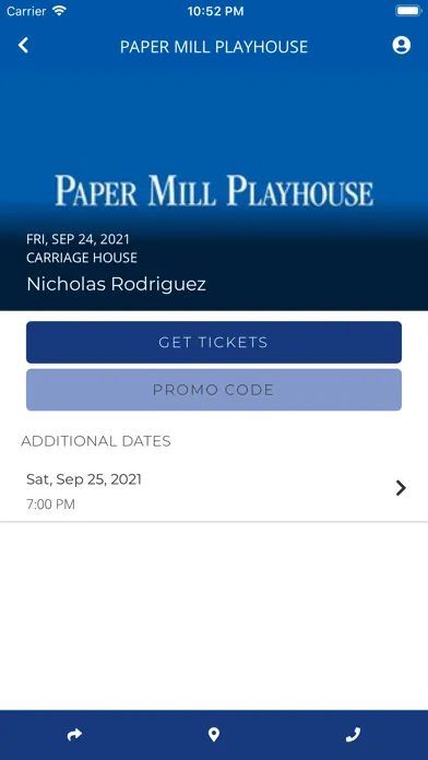Paper Mill Playhouse 스크린샷
