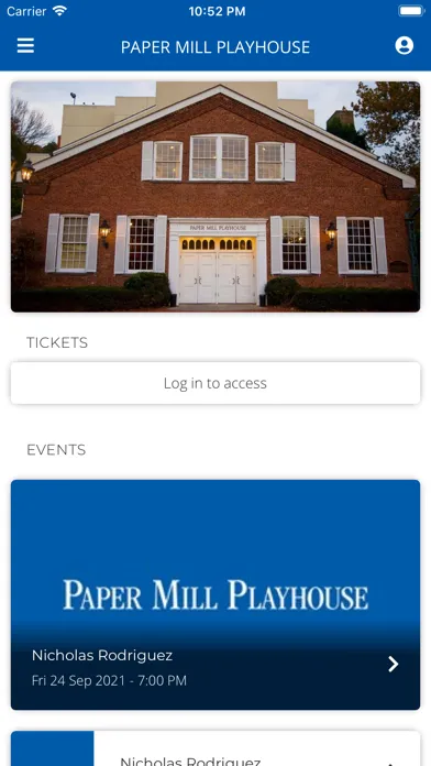 Paper Mill Playhouse 스크린샷