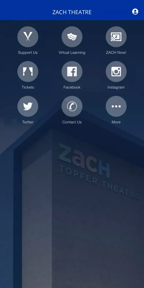 Zrzuty ekranu ZACH Theatre