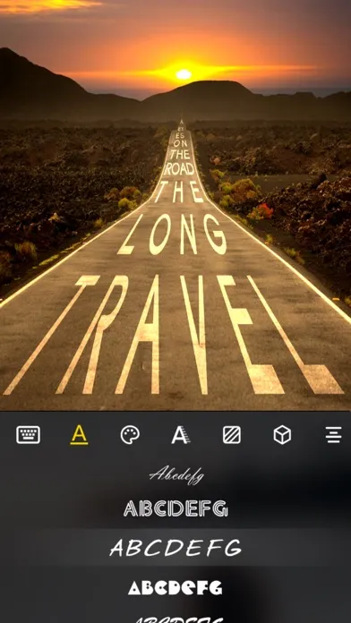 InFont-Text on Photos & Videos سکرین شاٹس