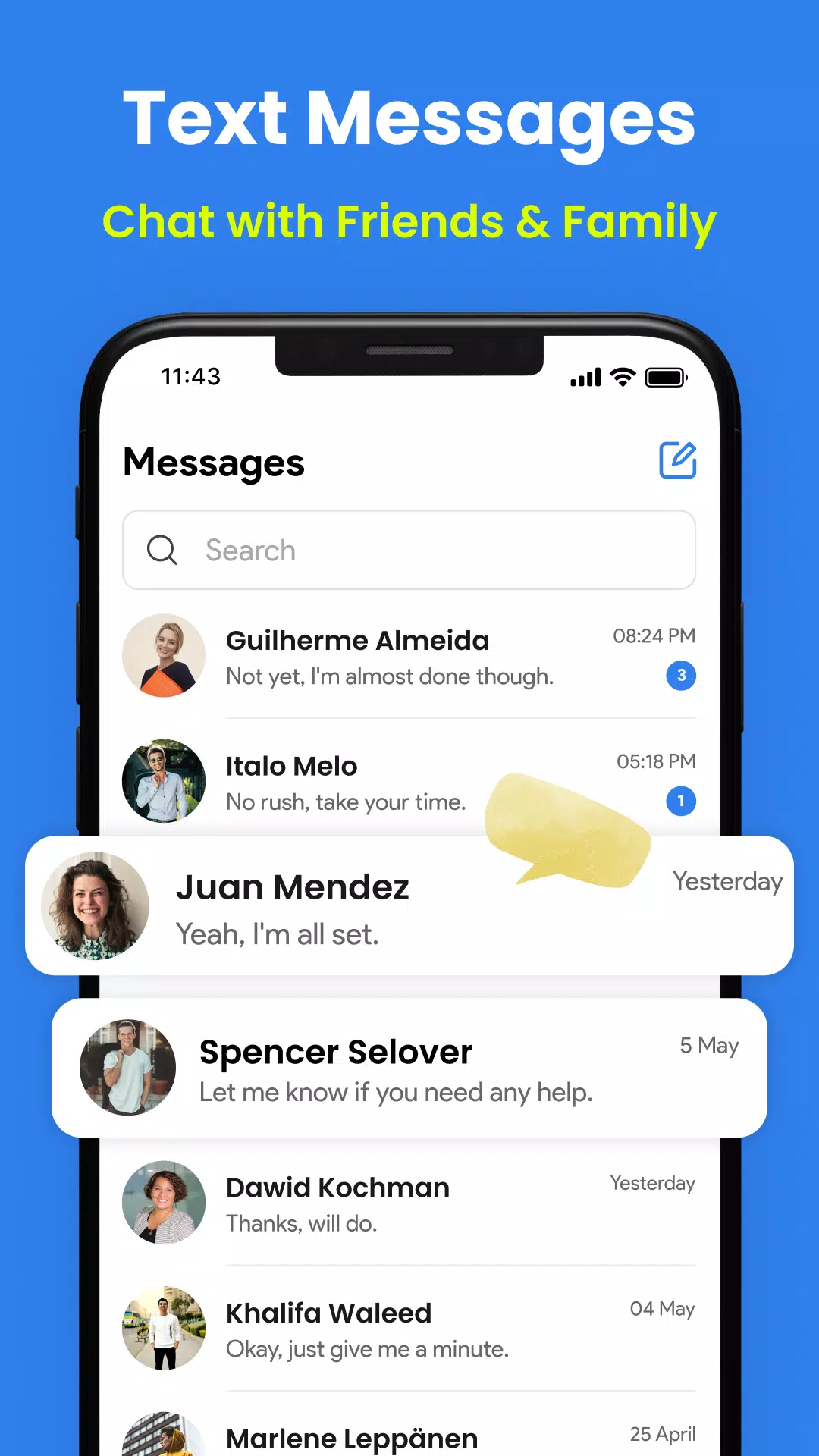 Messages скриншоты приложения1