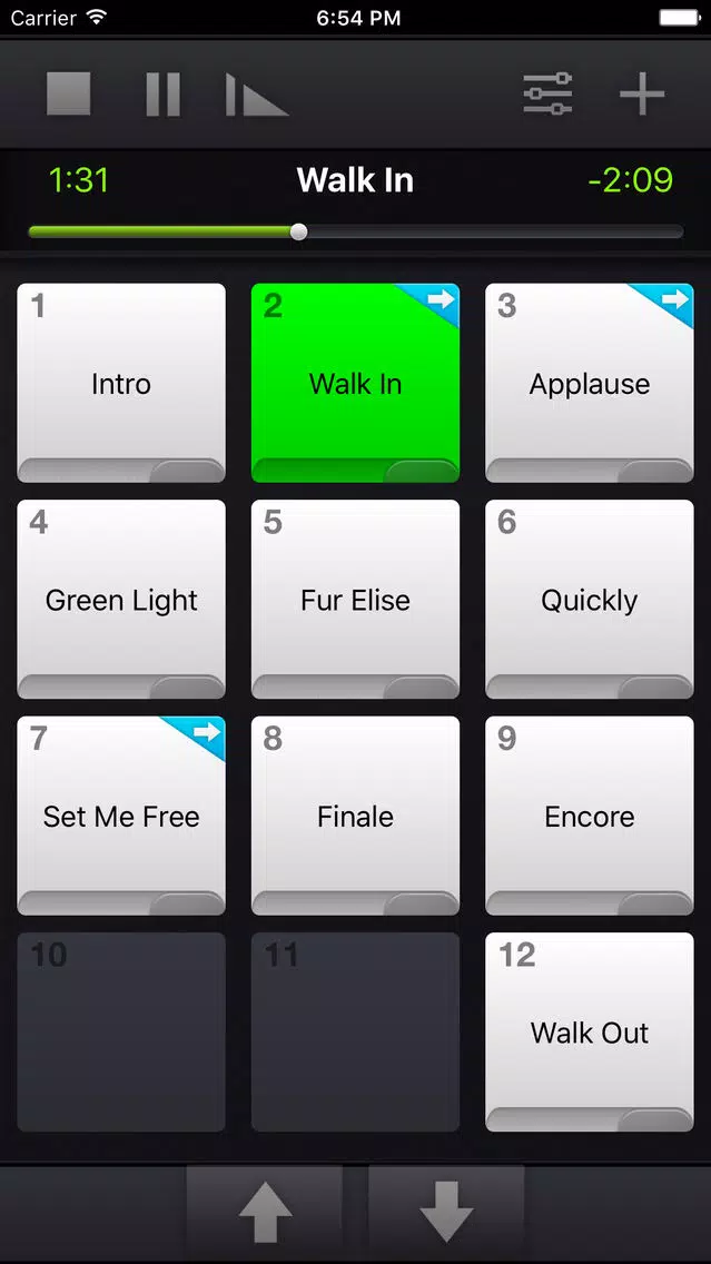 Zrzuty ekranu SoundCue