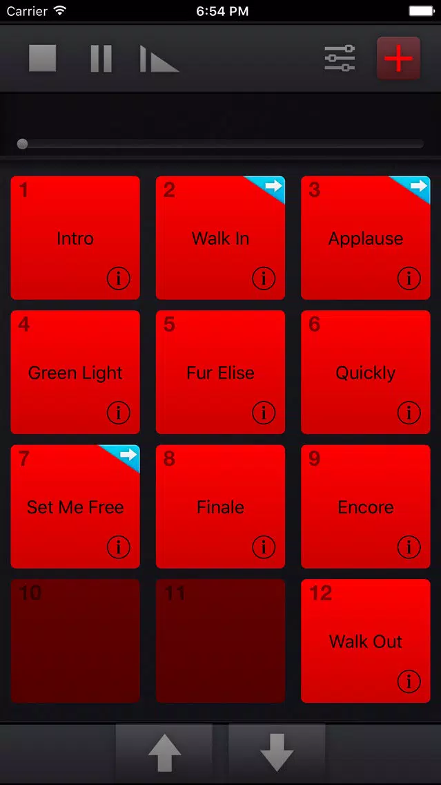Zrzuty ekranu SoundCue