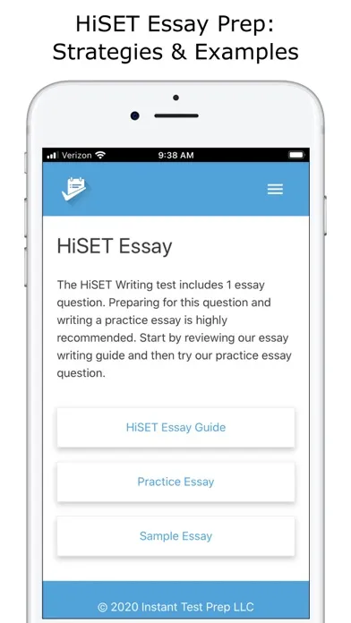 ภาพหน้าจอของ HiSET® Test Prep