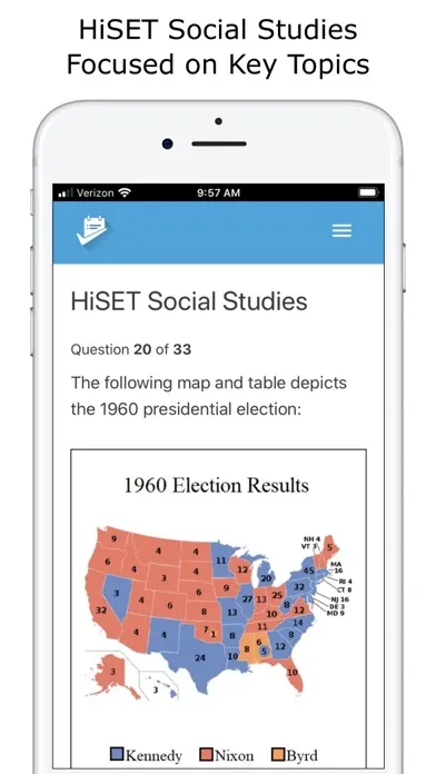 ภาพหน้าจอของ HiSET® Test Prep